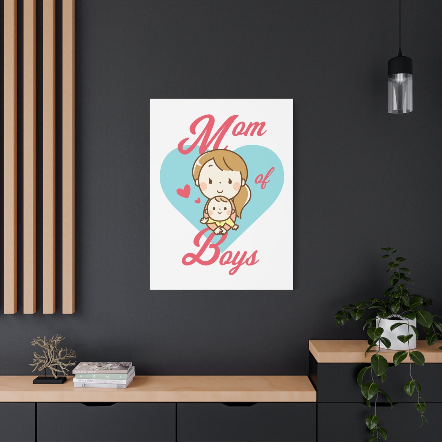 Mom of Boys Wall Art - Cute Nursery Decor
