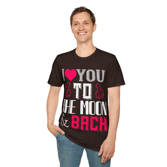 I You To The Moon & Back T-Shirt — Romantic Couple Valentine Tee