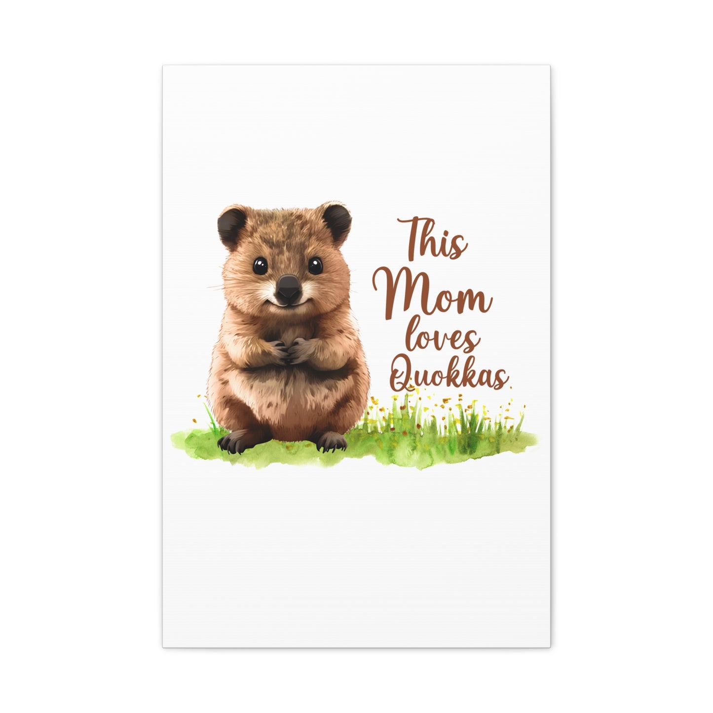 Quokka Canvas Art Print - Cute Animal Wall Decor