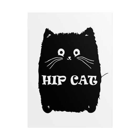 Cool Cat Wall Art - Hip Cat Unframed Poster for Cat Lovers