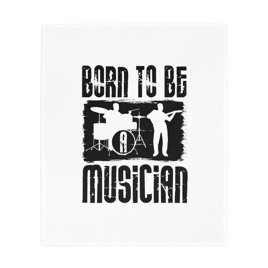 Musician's Plush Fleece Blanket - Cozy Gift for Music Lovers