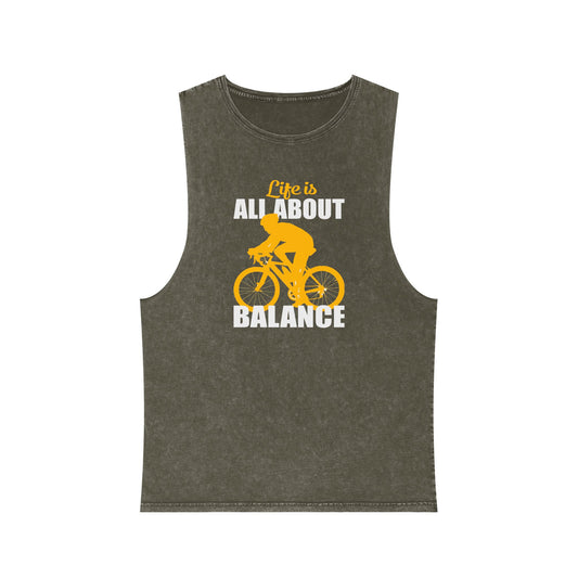 Stonewash Tank Top for Bikers - Adventure Tee, Outdoor Activewear