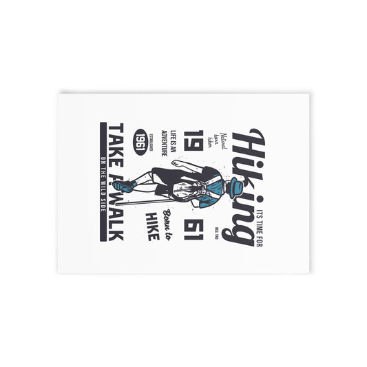 Hiking Holiday Cards | Adventurer Greetings, Nature Lover Cards, Outdoor Enthusiast Stationery, Eco-Friendly Postcards, Vintage Hiking Cards