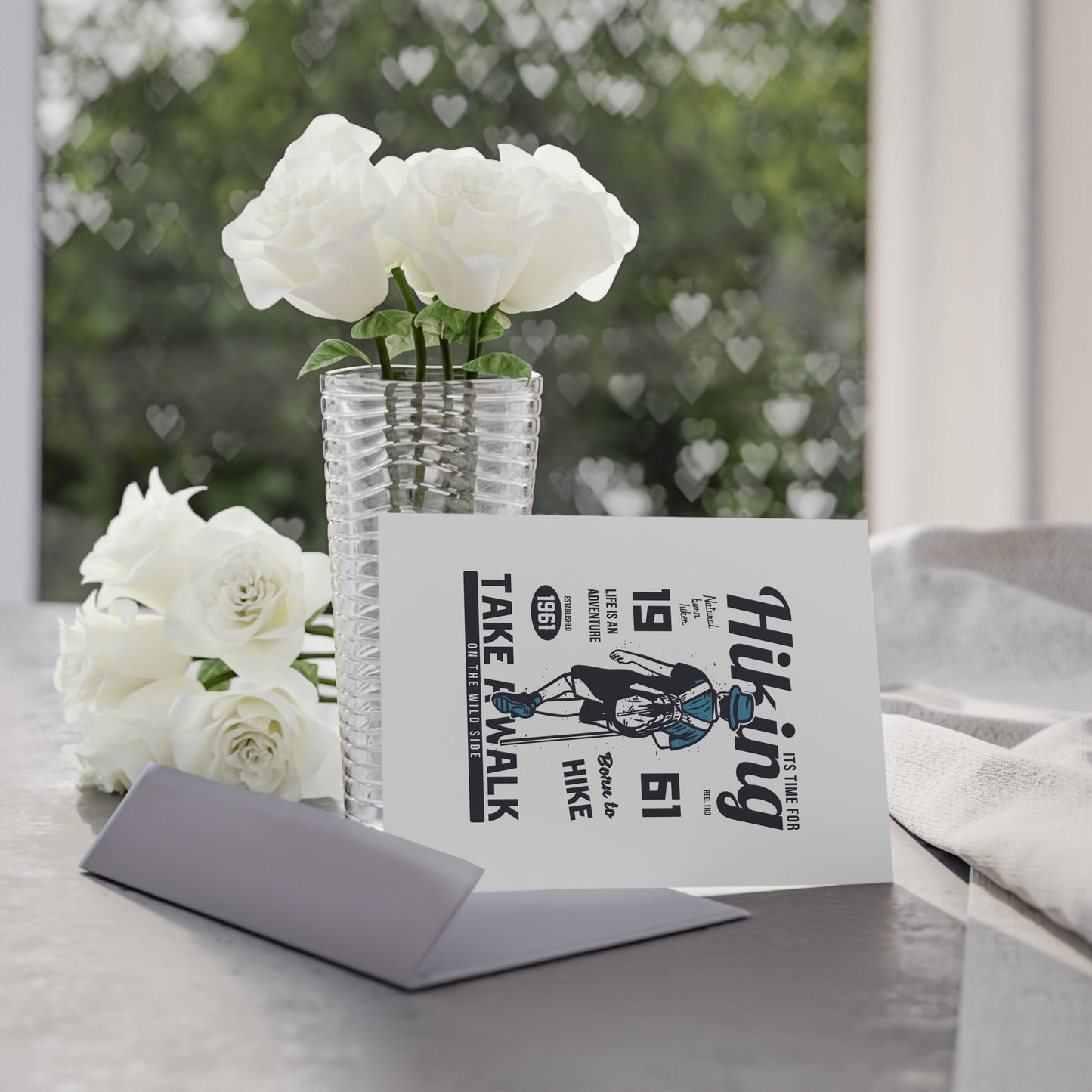 Hiking Holiday Cards | Adventurer Greetings, Nature Lover Cards, Outdoor Enthusiast Stationery, Eco-Friendly Postcards, Vintage Hiking Cards