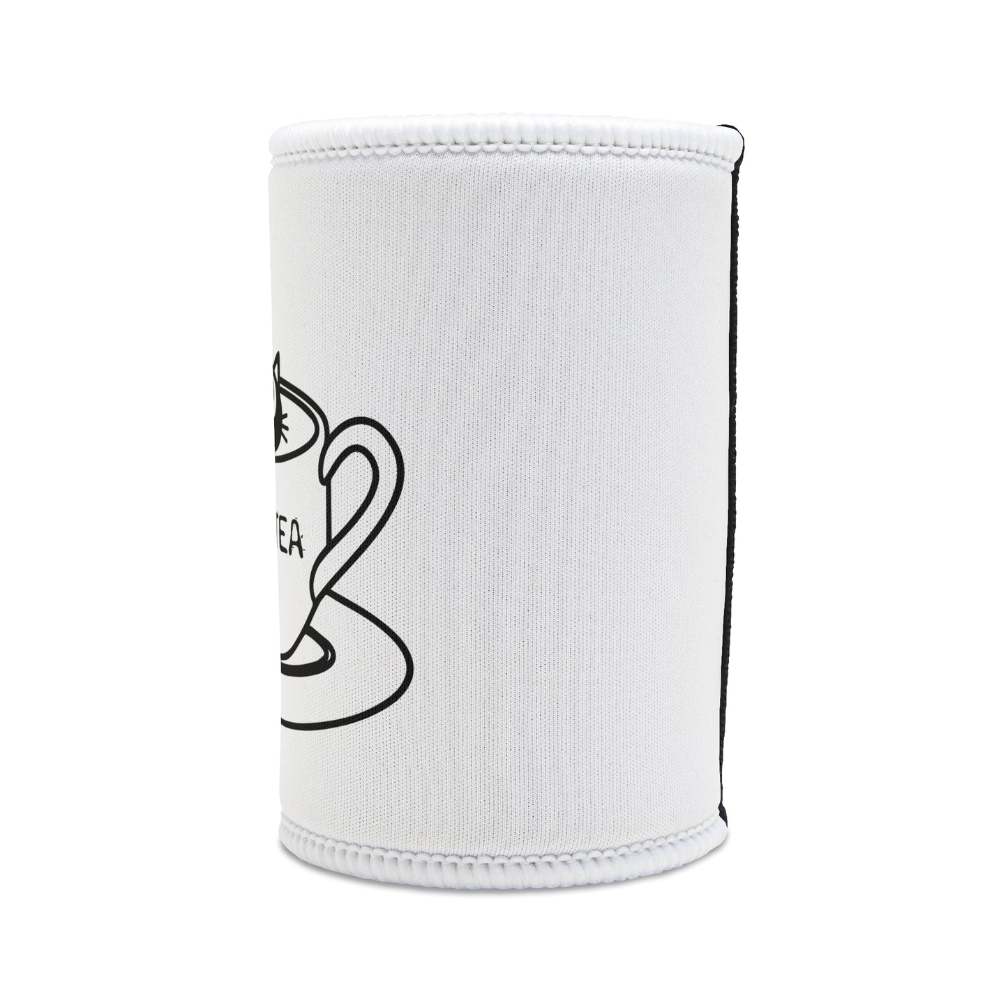 Stubby Cooler — Kit-Tea Cute Cat Can Cooler | Funny Tea Pun Beverage Insulator
