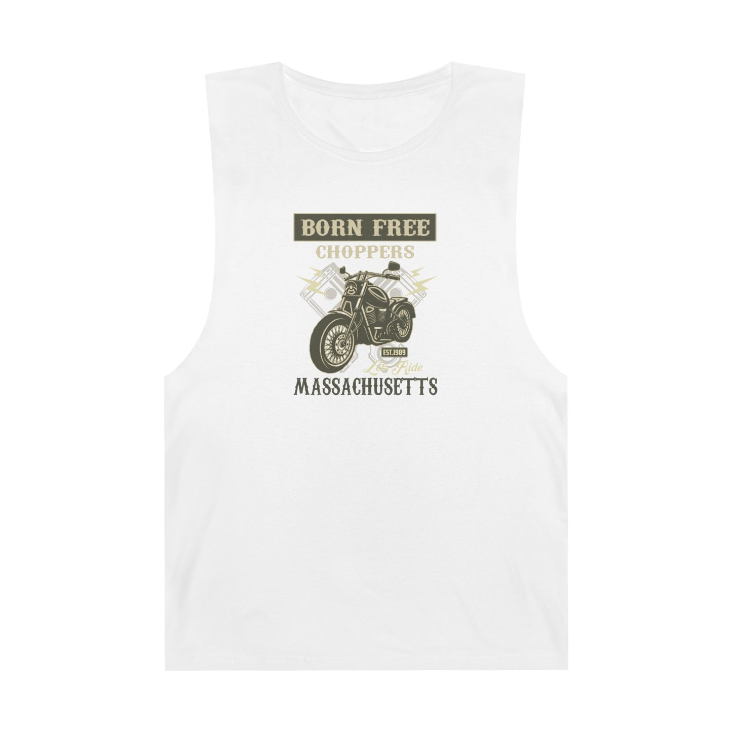 Born Free Chopper Unisex Tank Top, Biker Apparel