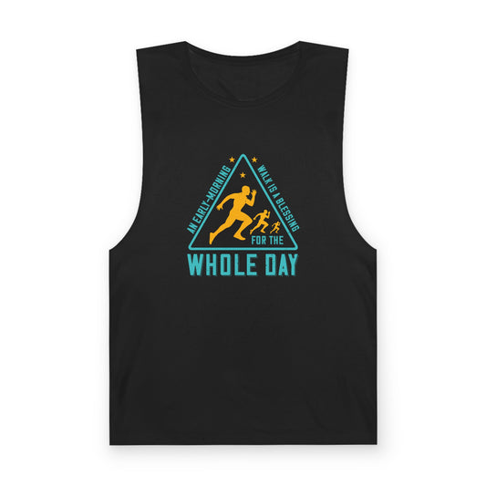 Running For The Whole Day Tank Top — Fitness Graphic Tank