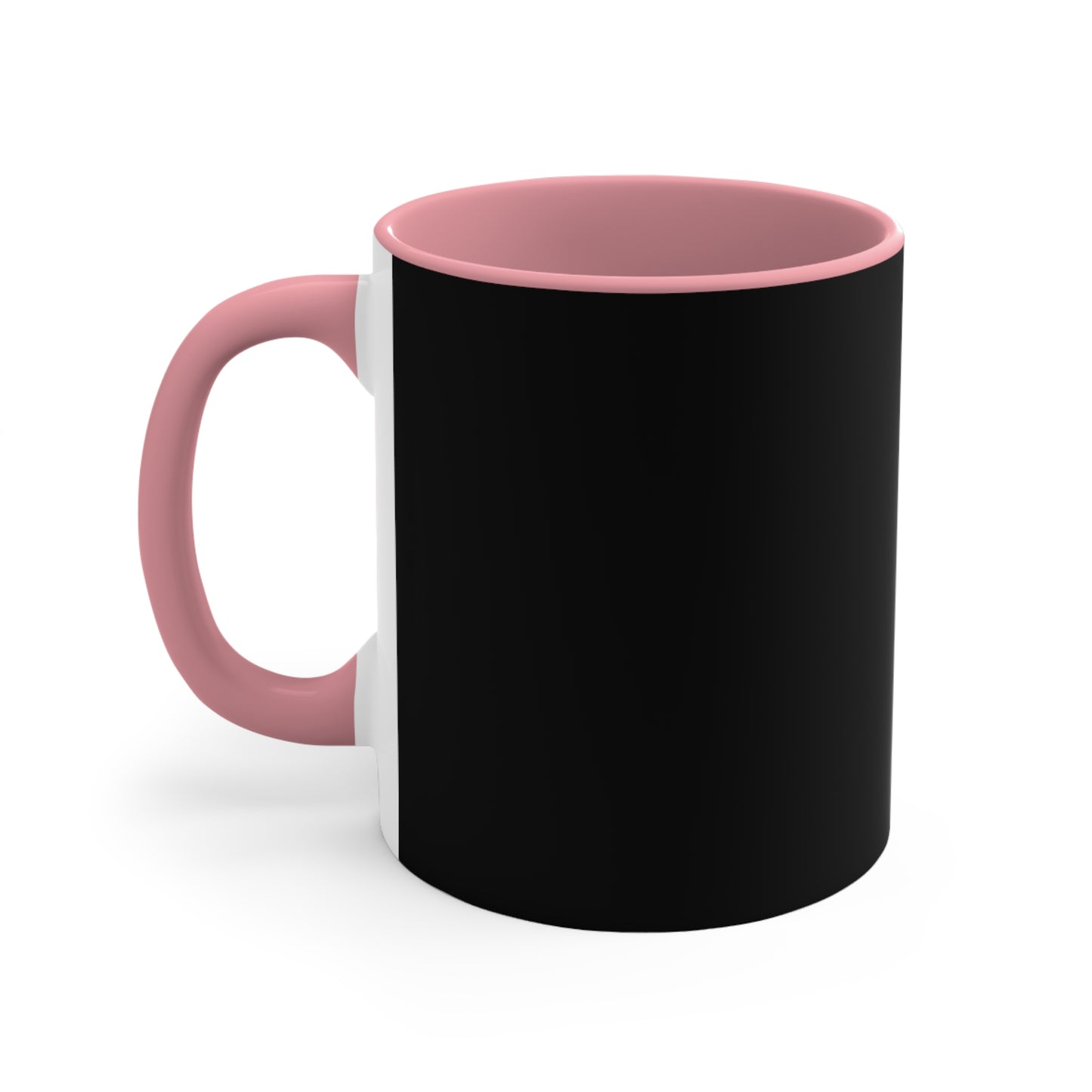 Black & Red Accent Mug — Bold Color Accent 11oz Coffee Cup