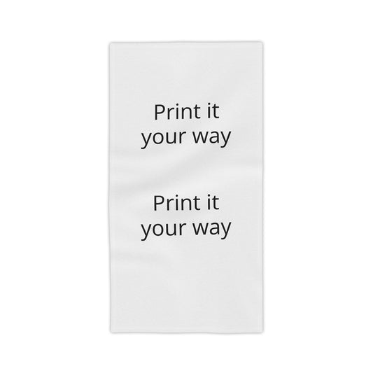 Customizable 'Print It Your Way' Beach Towel — Personalized Lightweight Beach & Pool Towel