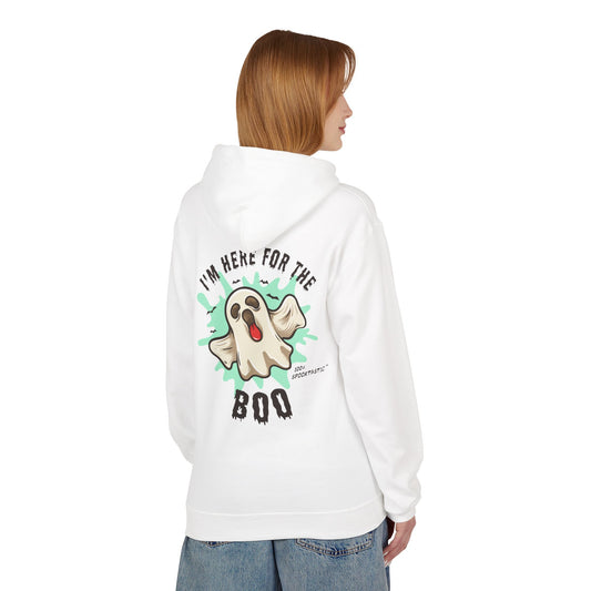 Halloween Ghost Fleece Hoodie - Unisex Softstyle Hoodie