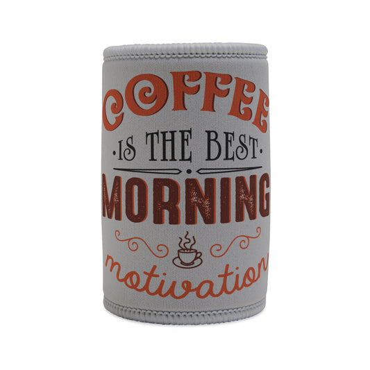 Stubby Cooler — 'Coffee: Morning Motivation' Insulated Can Cooler