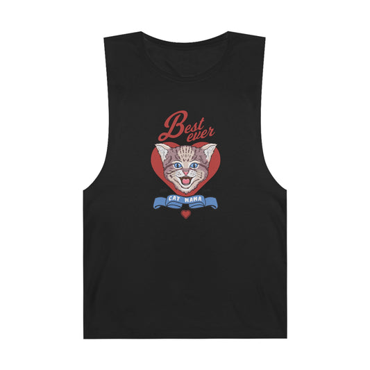 Unisex Cat Lover Tank Top - Best Ever Cat Mama, Pet Lover Apparel