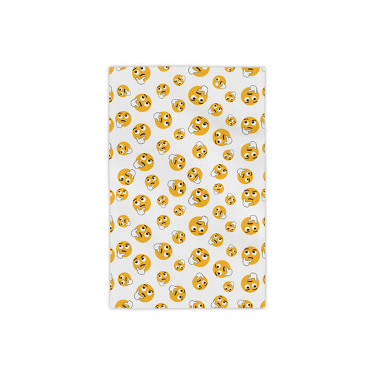 Emoji Face Beach Towel — Fun Smiley Pattern Summer Towel