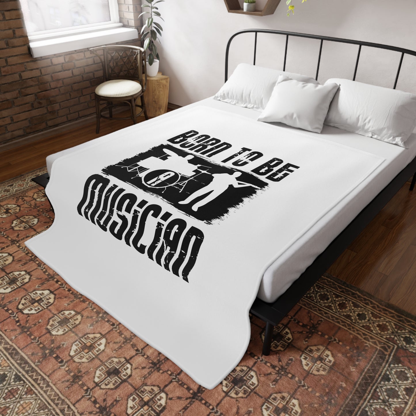 Musician's Plush Fleece Blanket - Cozy Gift for Music Lovers