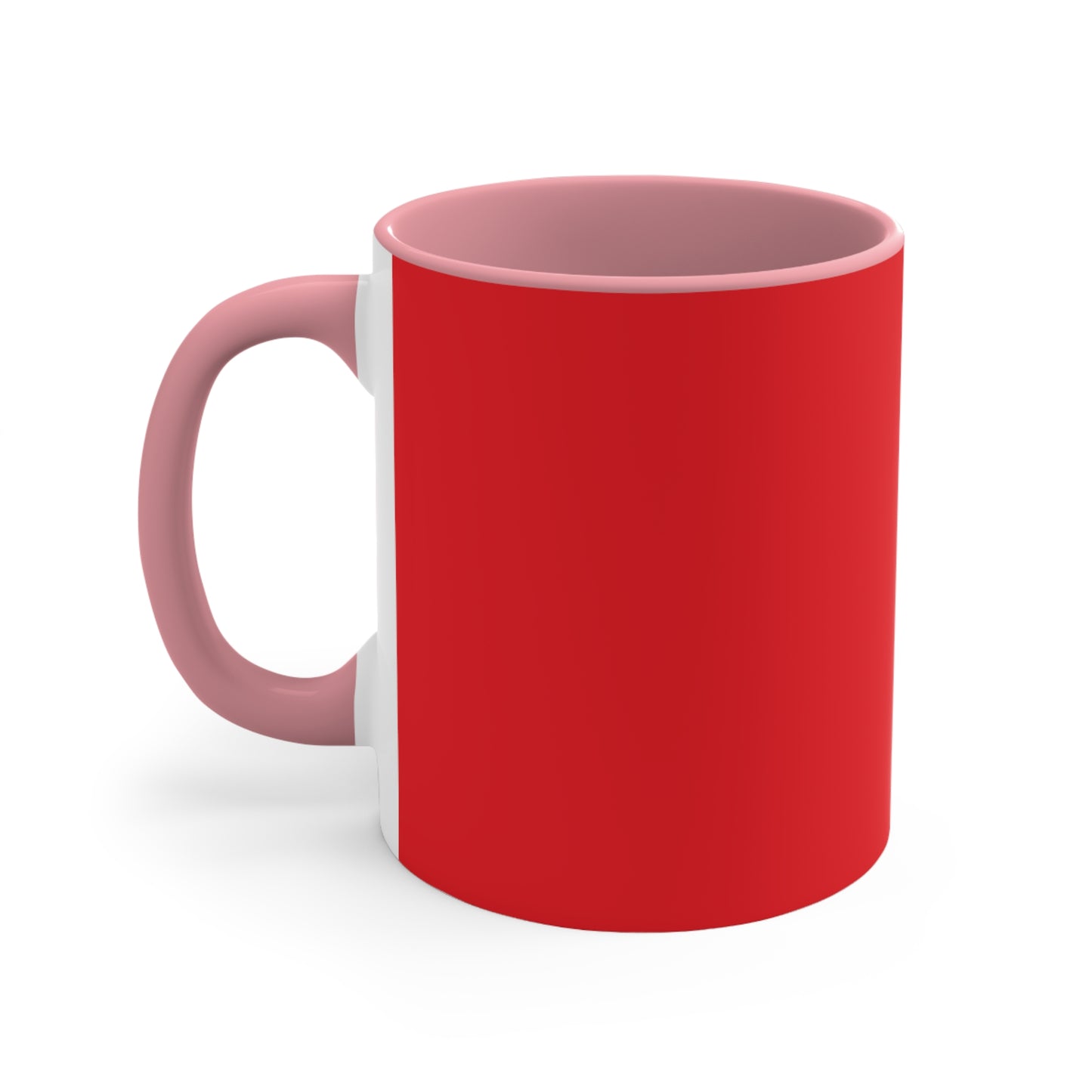 Enjoy the Sunshine Red Accent Mug — 11 oz Ceramic Coffee Cup