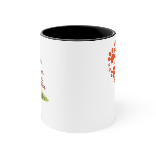 Quokka Mom Accent Mug — "This Mom Loves Quokkas" 11oz