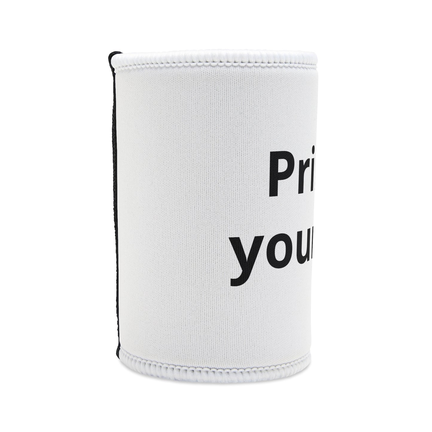 Stubby Cooler Can Koozie – Customizable White Neoprene Drink Sleeve