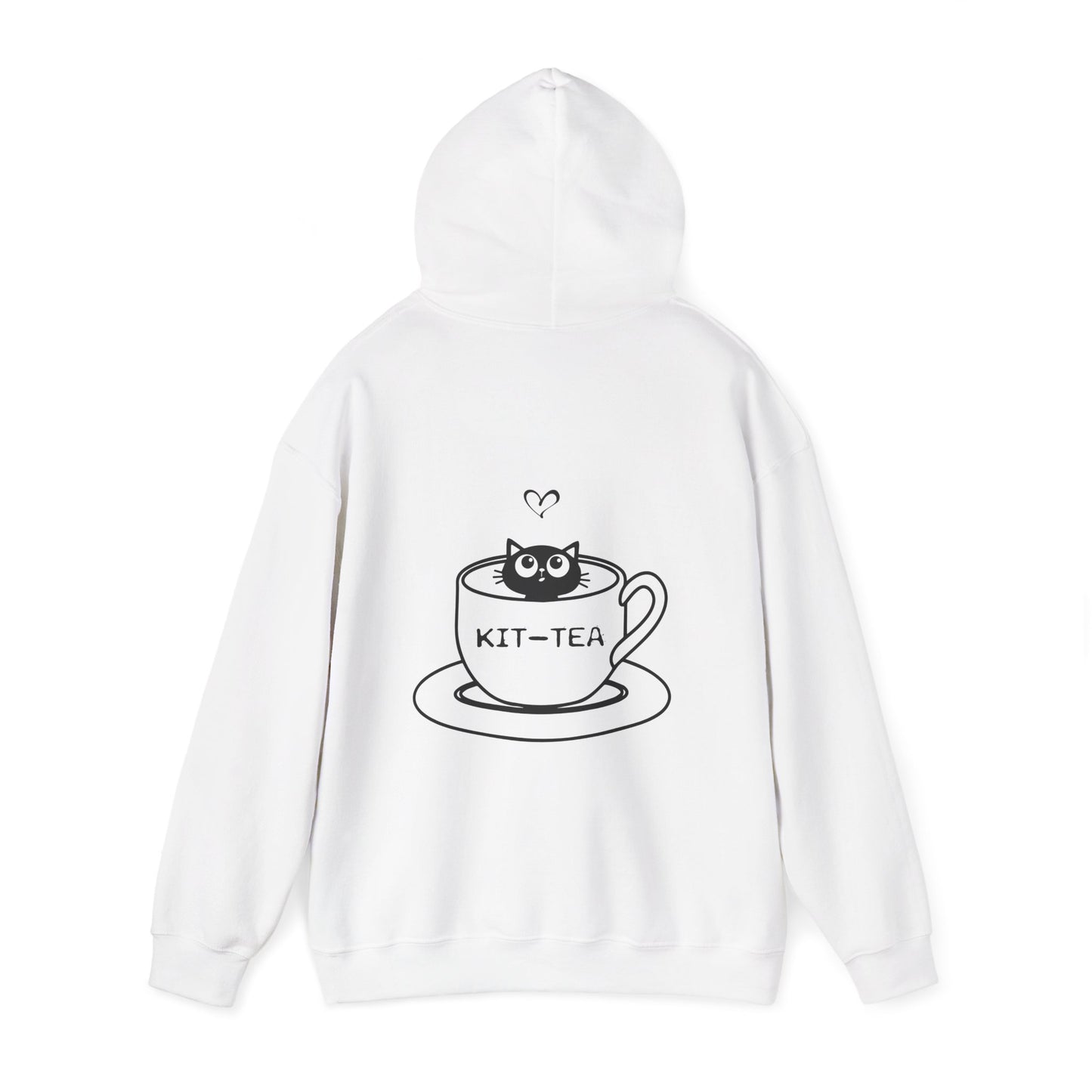 Kit-Tea Cat Hoodie — Cute Cat in Teacup Graphic Sweatshirt