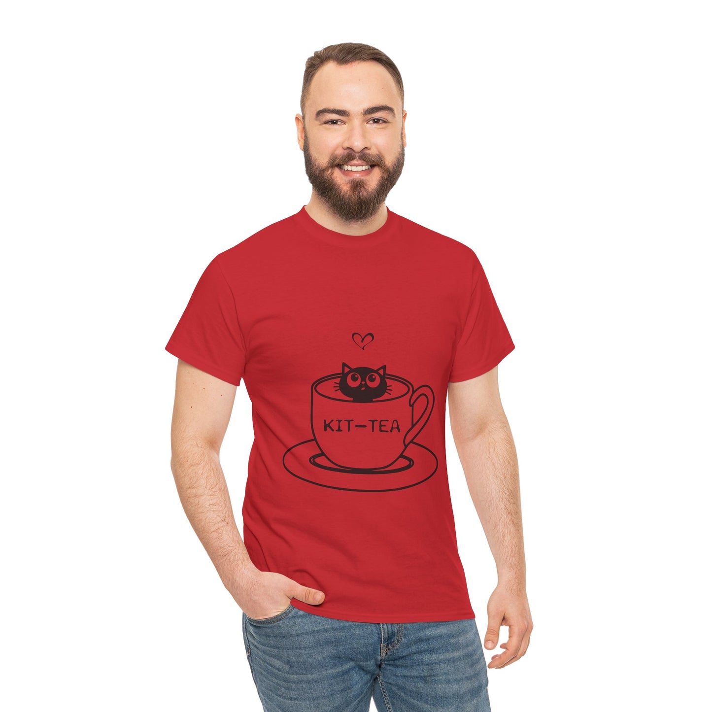 Kit-Tea Cat Tee — Cute Cat in a Teacup Graphic T-Shirt