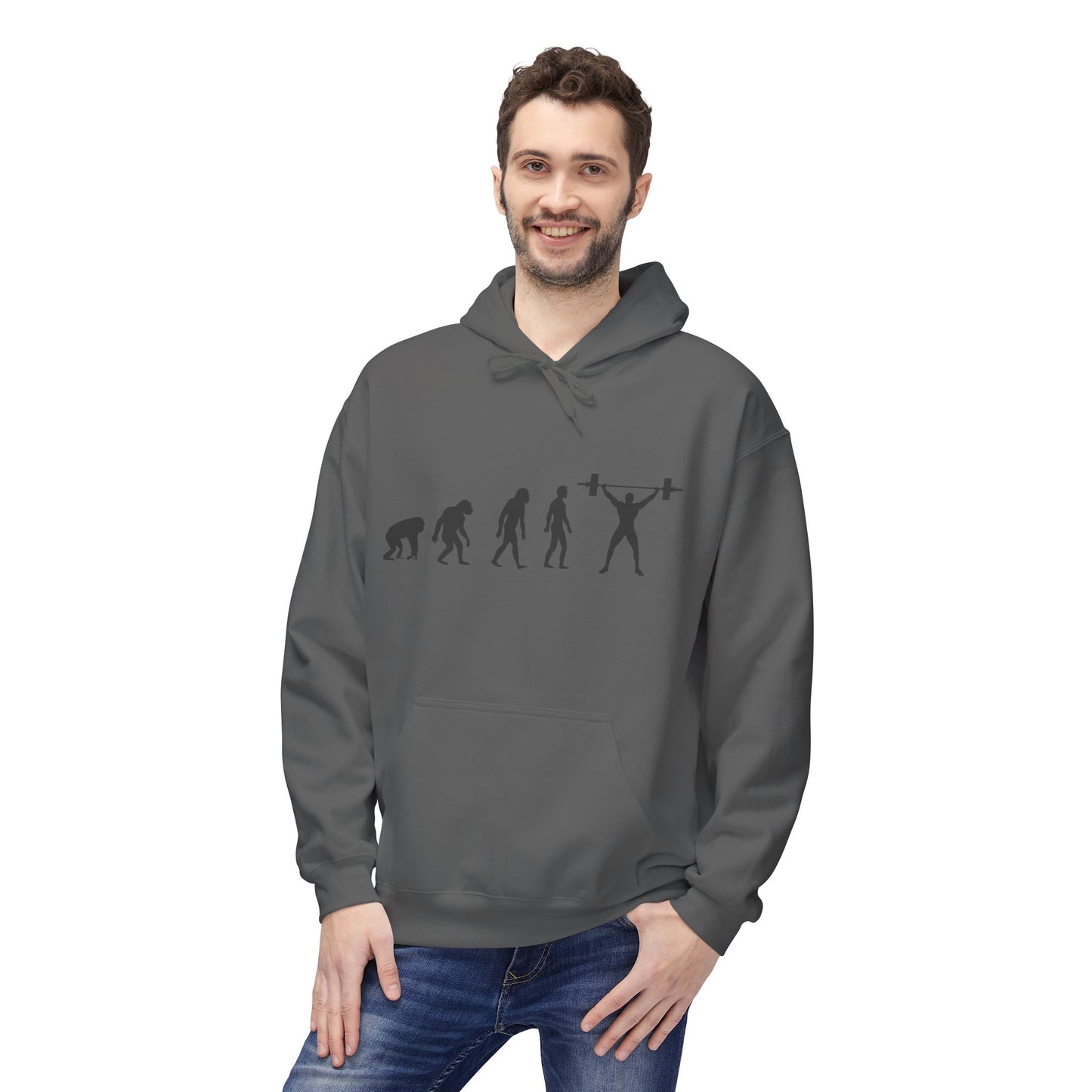 Weightlifting Evolution Hoodie — Fitness Evolution Graphic Pullover