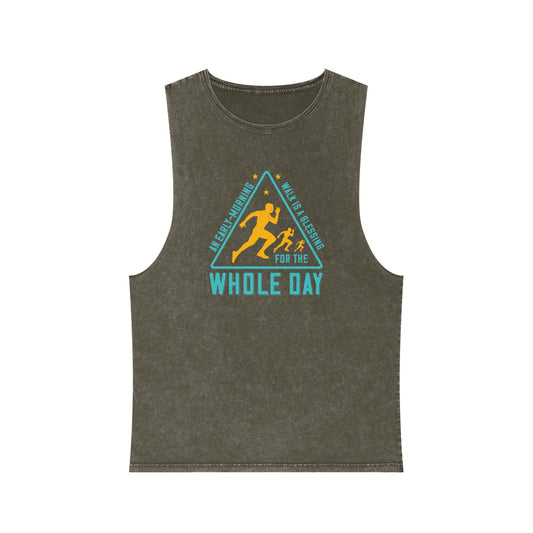 Unisex Stonewash Tank Top - Perfect for Active Days