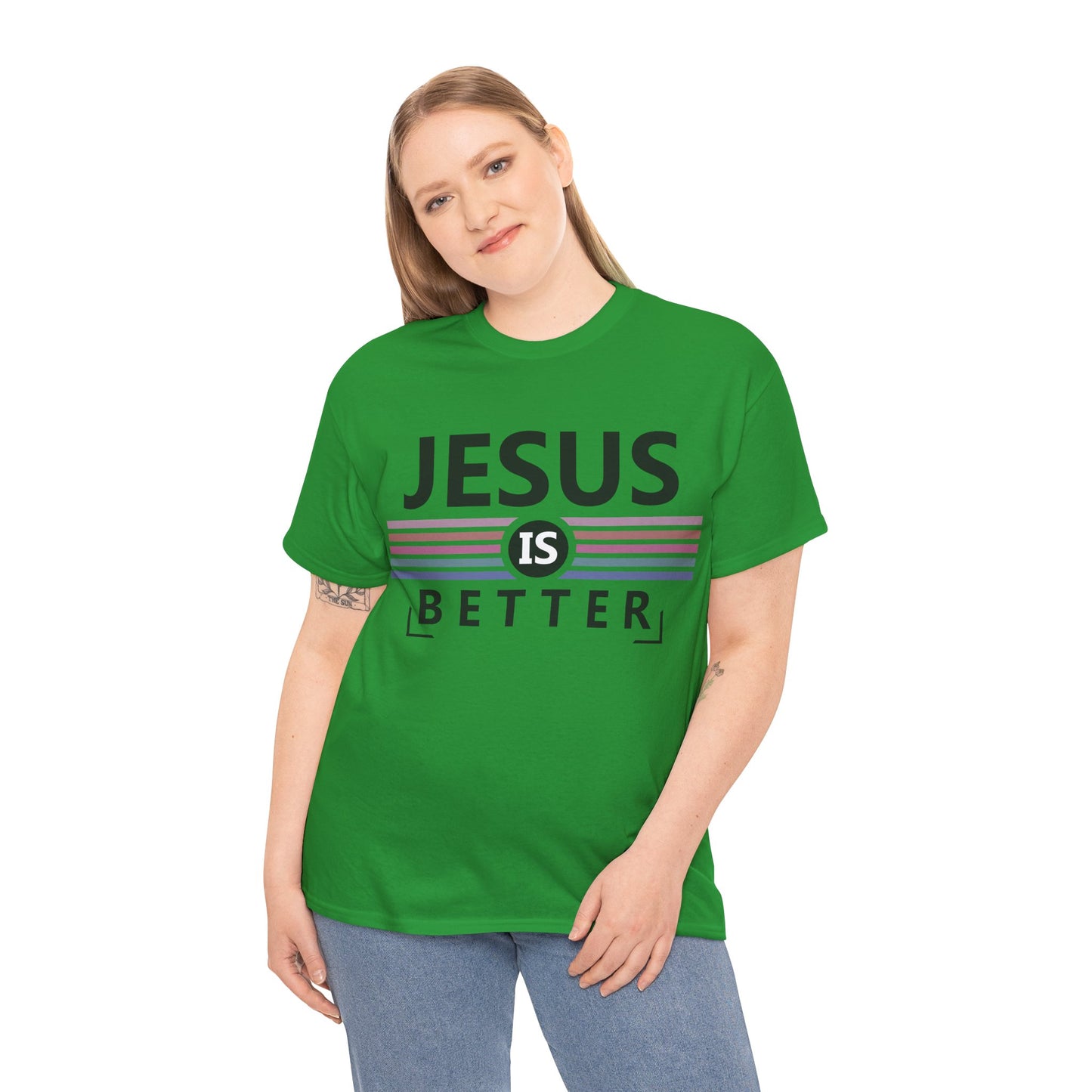 Jesus Is Better Unisex Heavy Cotton Tee - Faith-Based Apparel