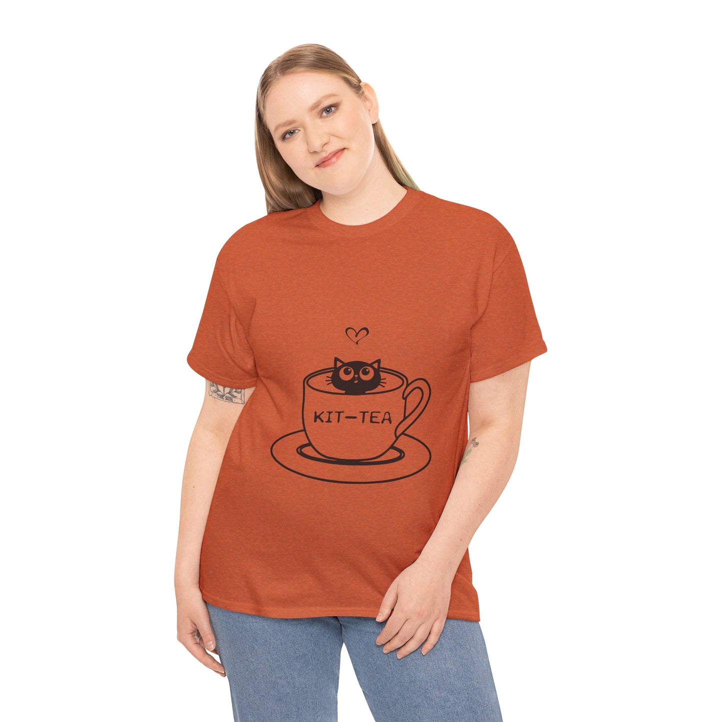 Kit-Tea Cat Tee — Cute Cat in a Teacup Graphic T-Shirt