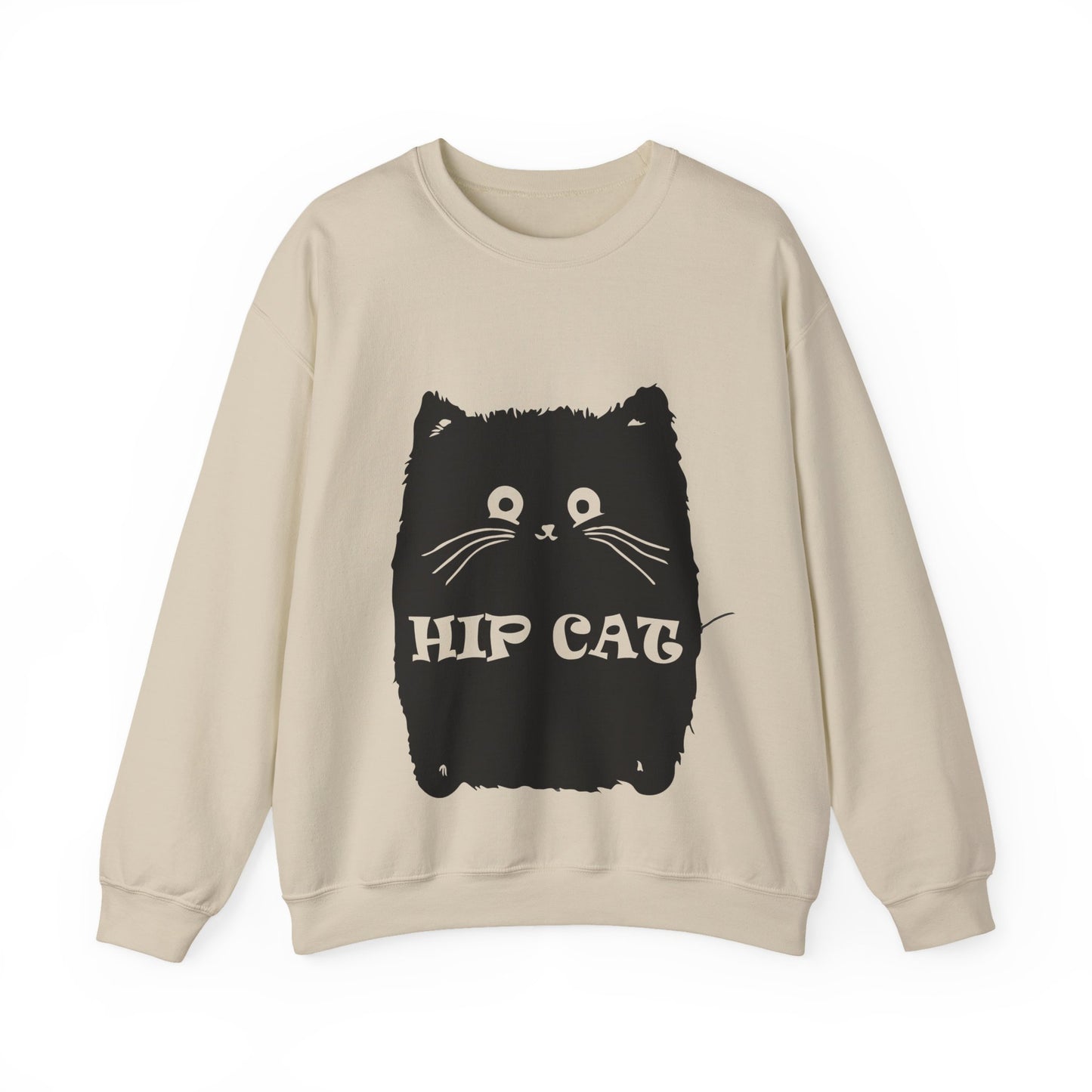 Hip Cat Unisex Sweatshirt - Cute Cat Lover Gift