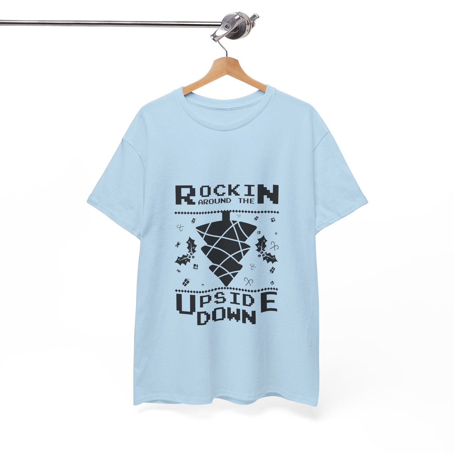 T-Shirt — "Rockin’ Around the Upside Down" Stranger Things Inspired Graphic Tee