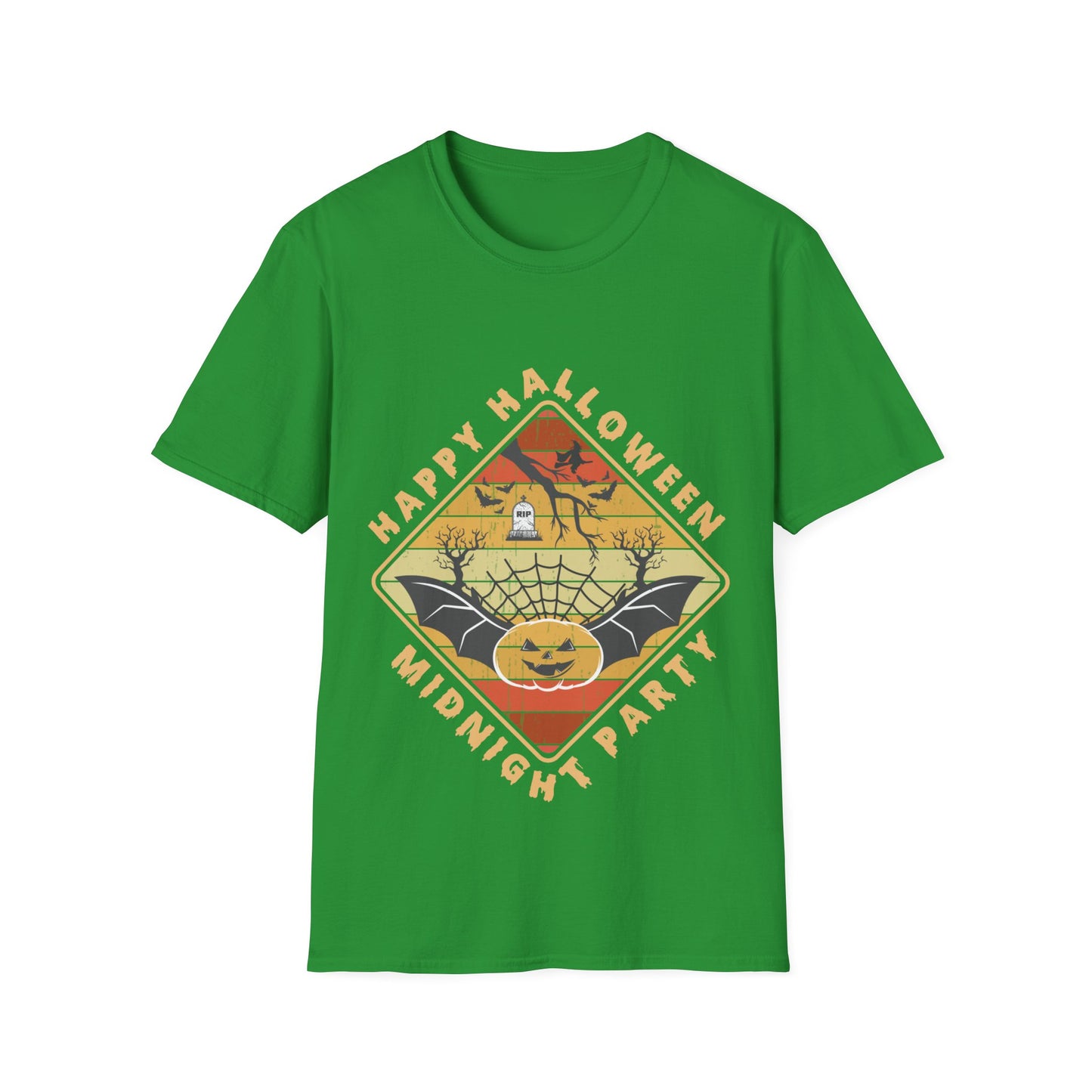 Unisex Halloween Tee - Happy Halloween Midnight Party T-Shirt