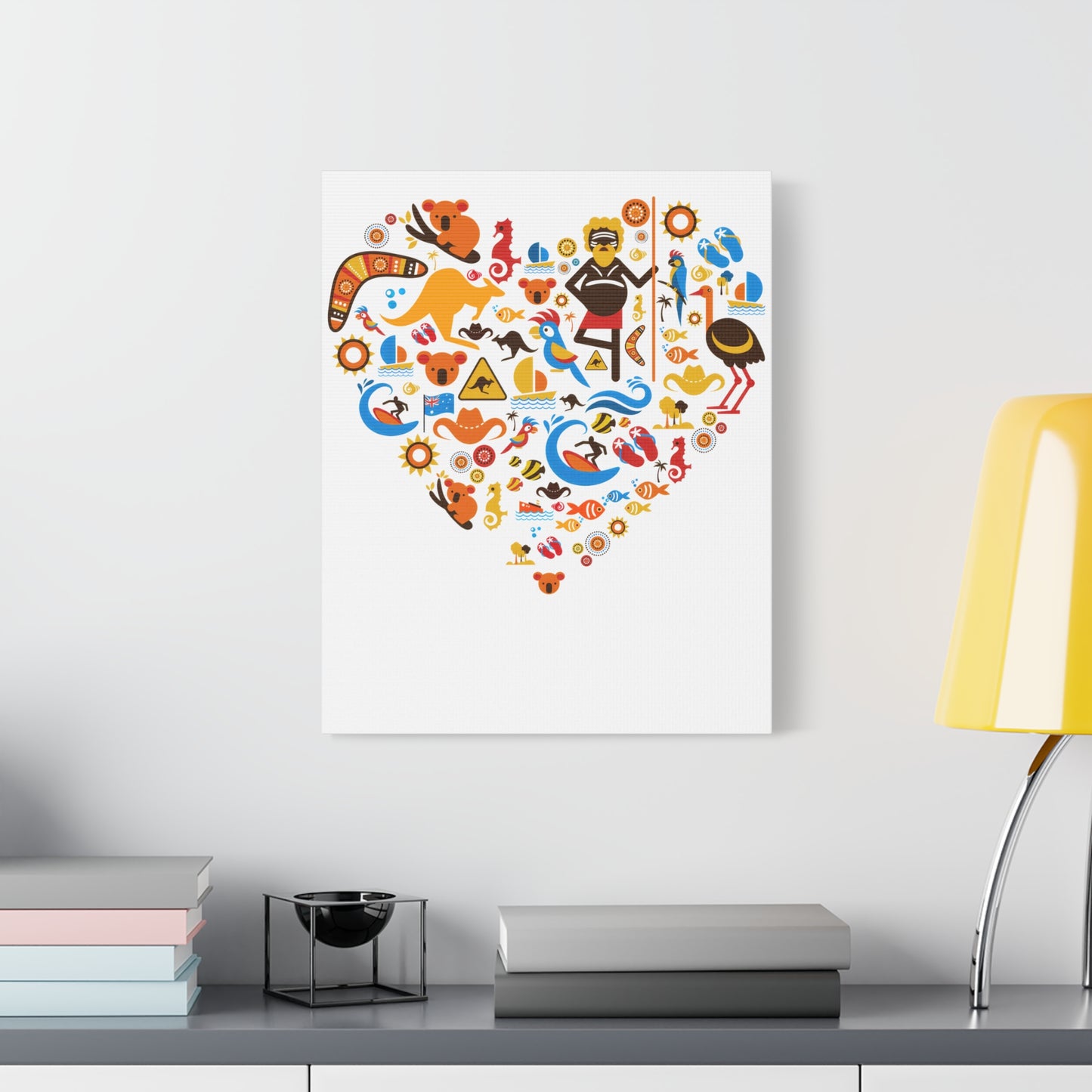 Heart Art Canvas Print - Australian Landscape Decor