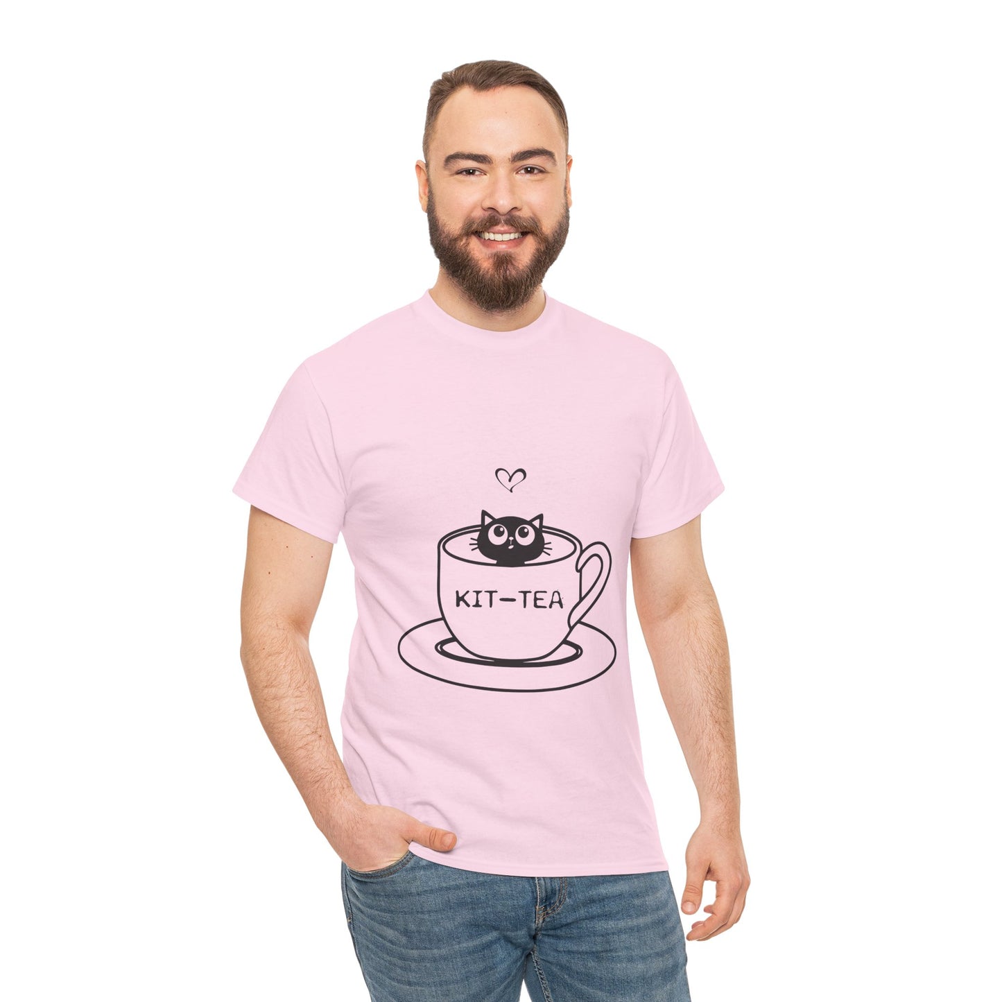 Kit-Tea Cat Tee — Cute Cat in a Teacup Graphic T-Shirt