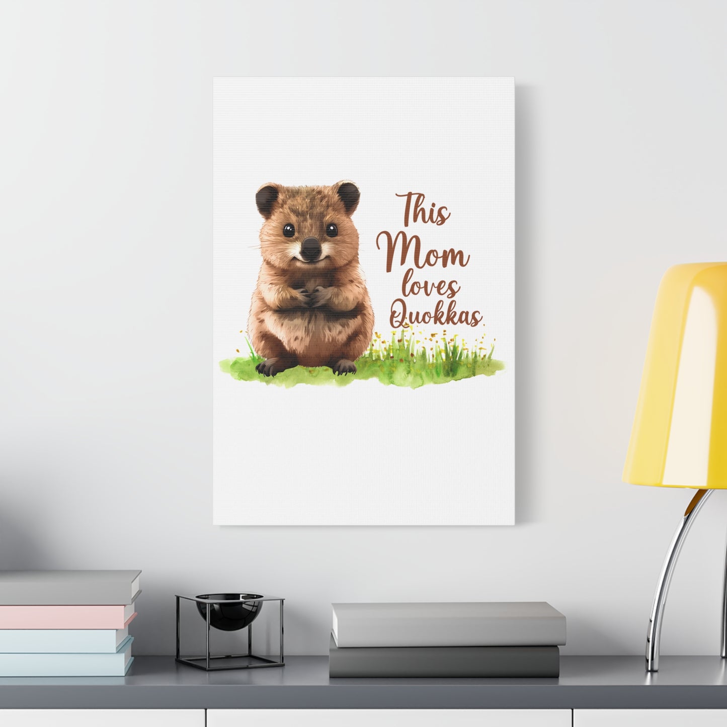 Quokka Canvas Art Print - Cute Animal Wall Decor