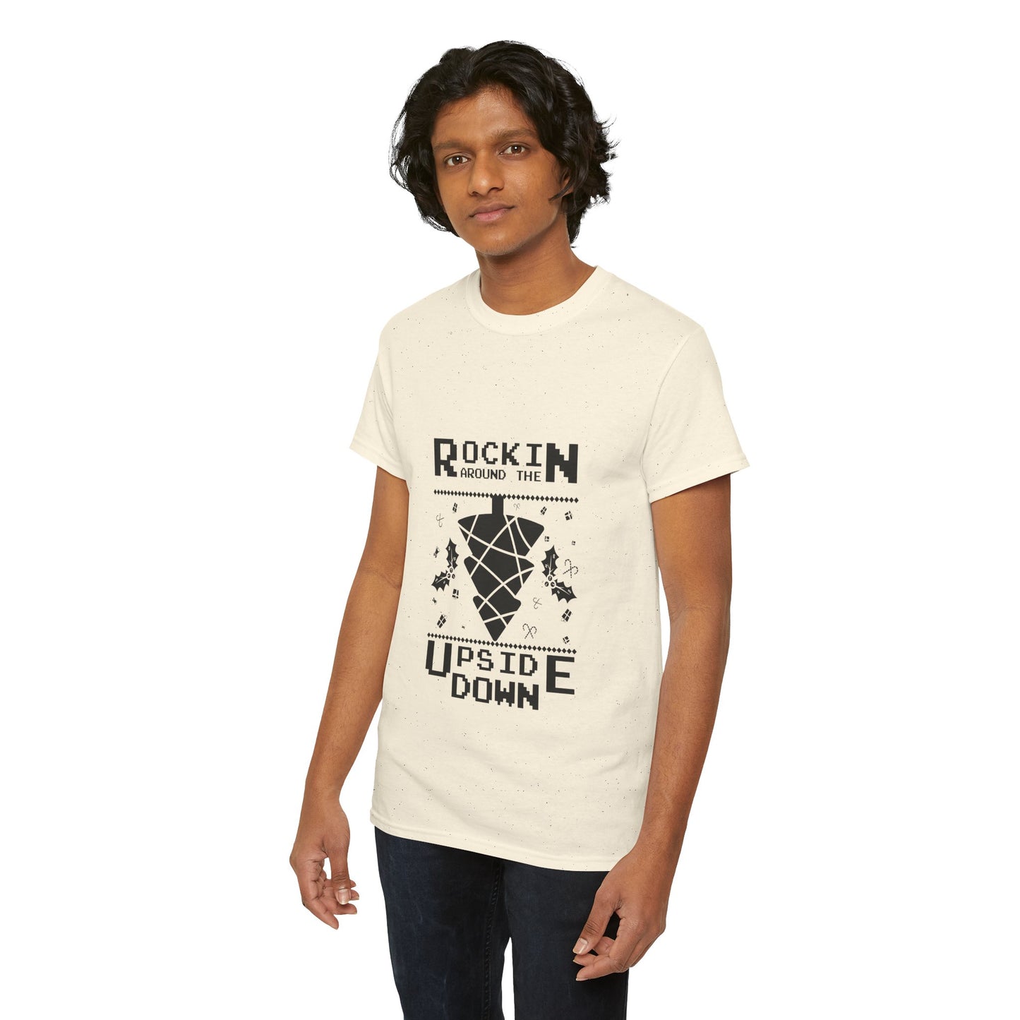 T-Shirt — "Rockin’ Around the Upside Down" Stranger Things Inspired Graphic Tee