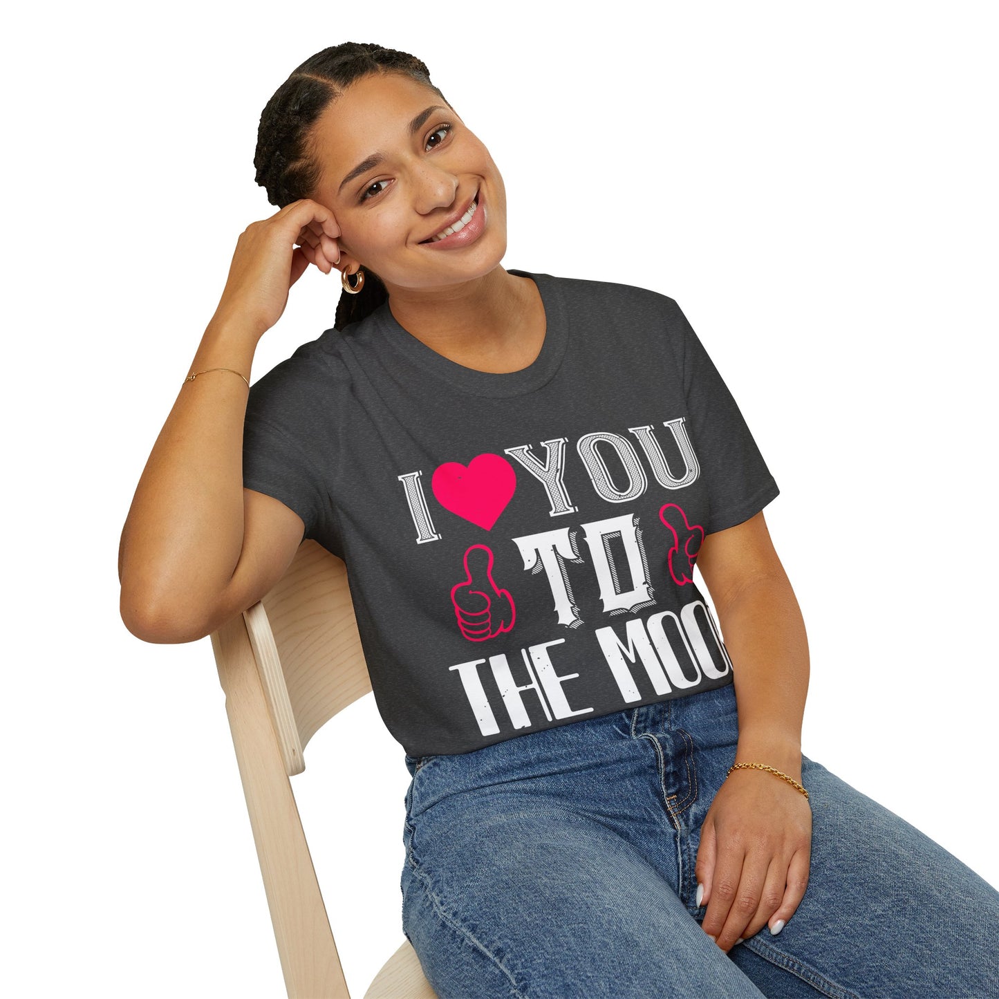 I  You To The Moon & Back T-Shirt — Romantic Couple Valentine Tee