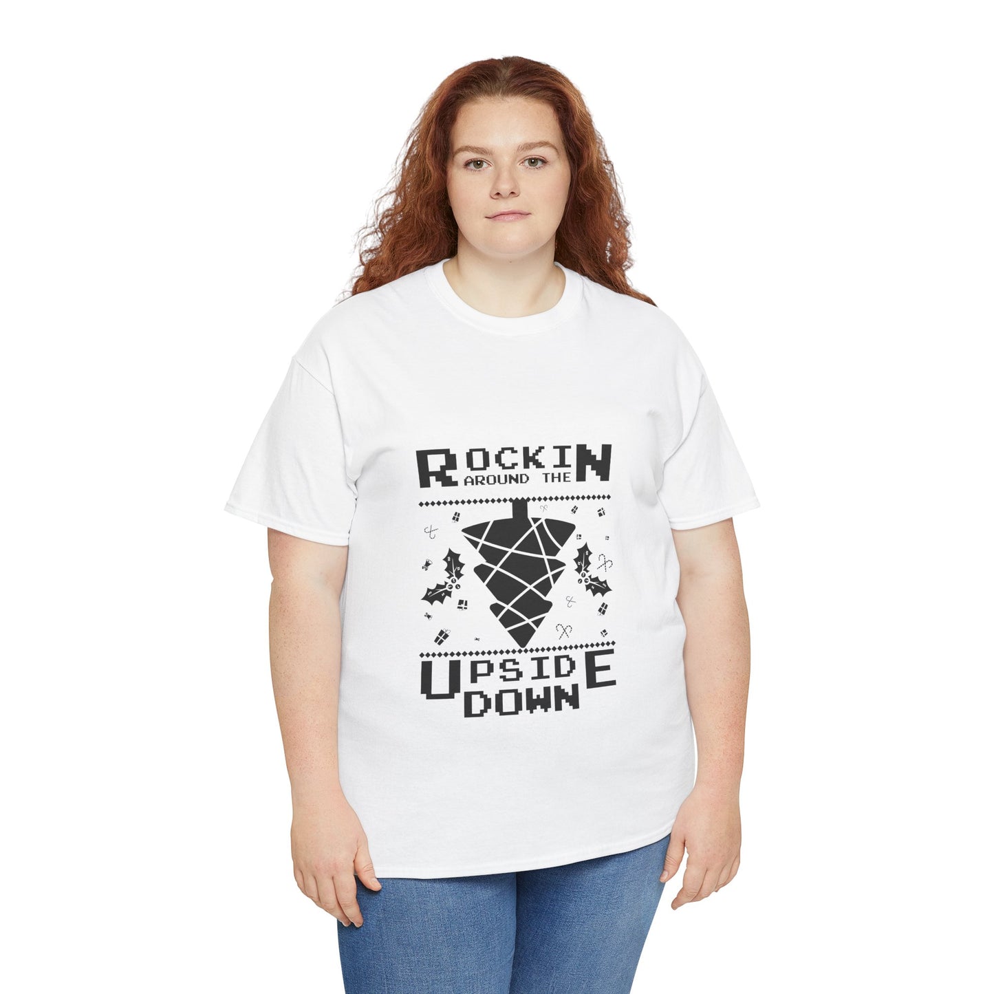 T-Shirt — "Rockin’ Around the Upside Down" Stranger Things Inspired Graphic Tee
