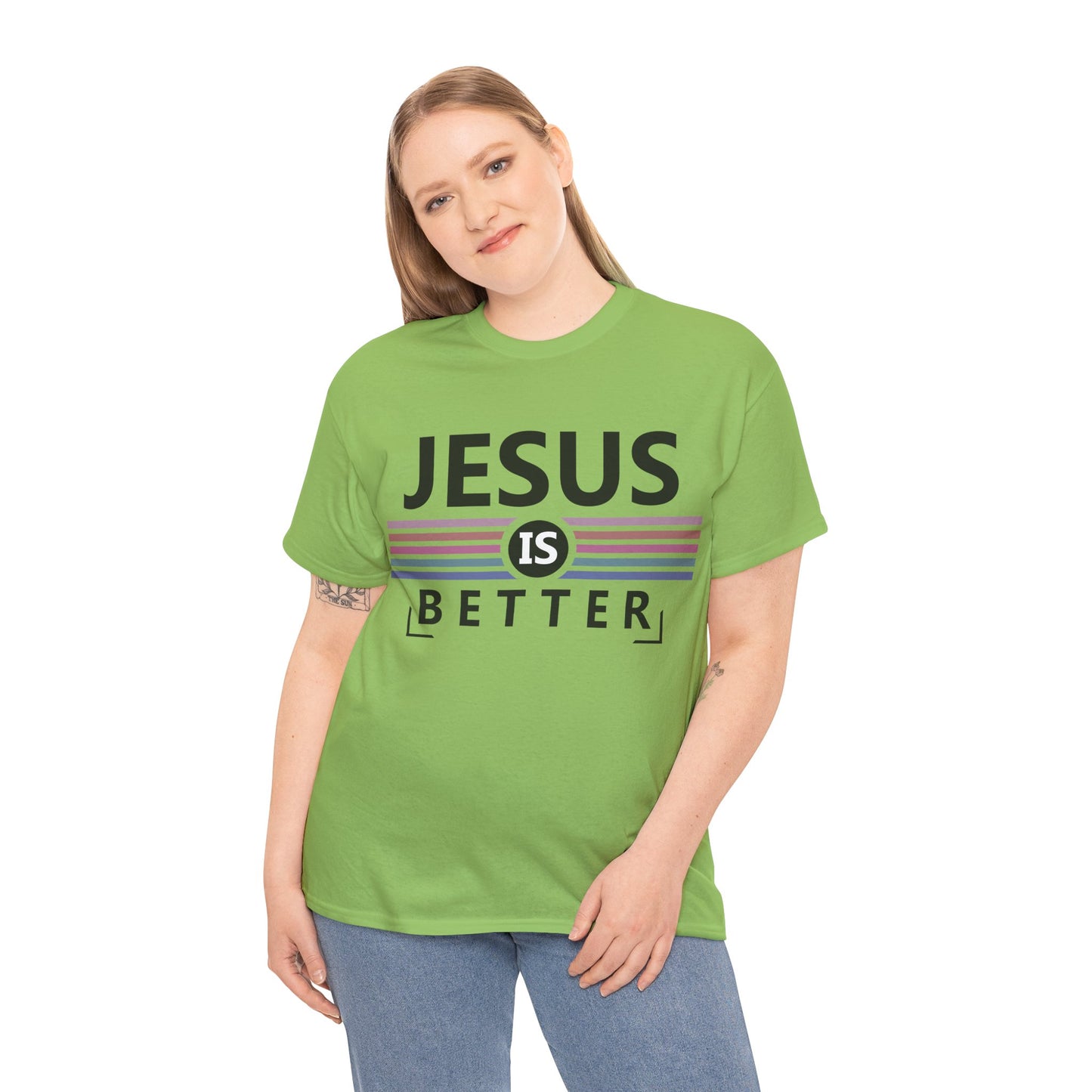 Jesus Is Better Unisex Heavy Cotton Tee - Faith-Based Apparel