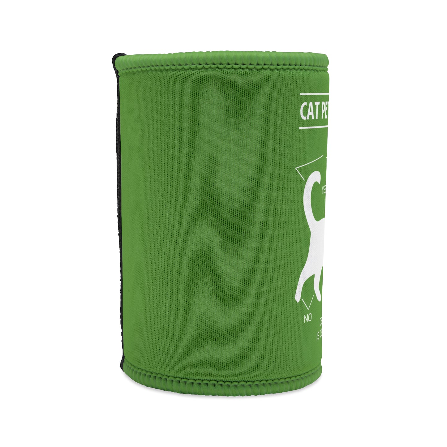 Stubby Cooler — "Cat Petting Guide" Can Cooler, Funny Cat Lover Beverage Insulator