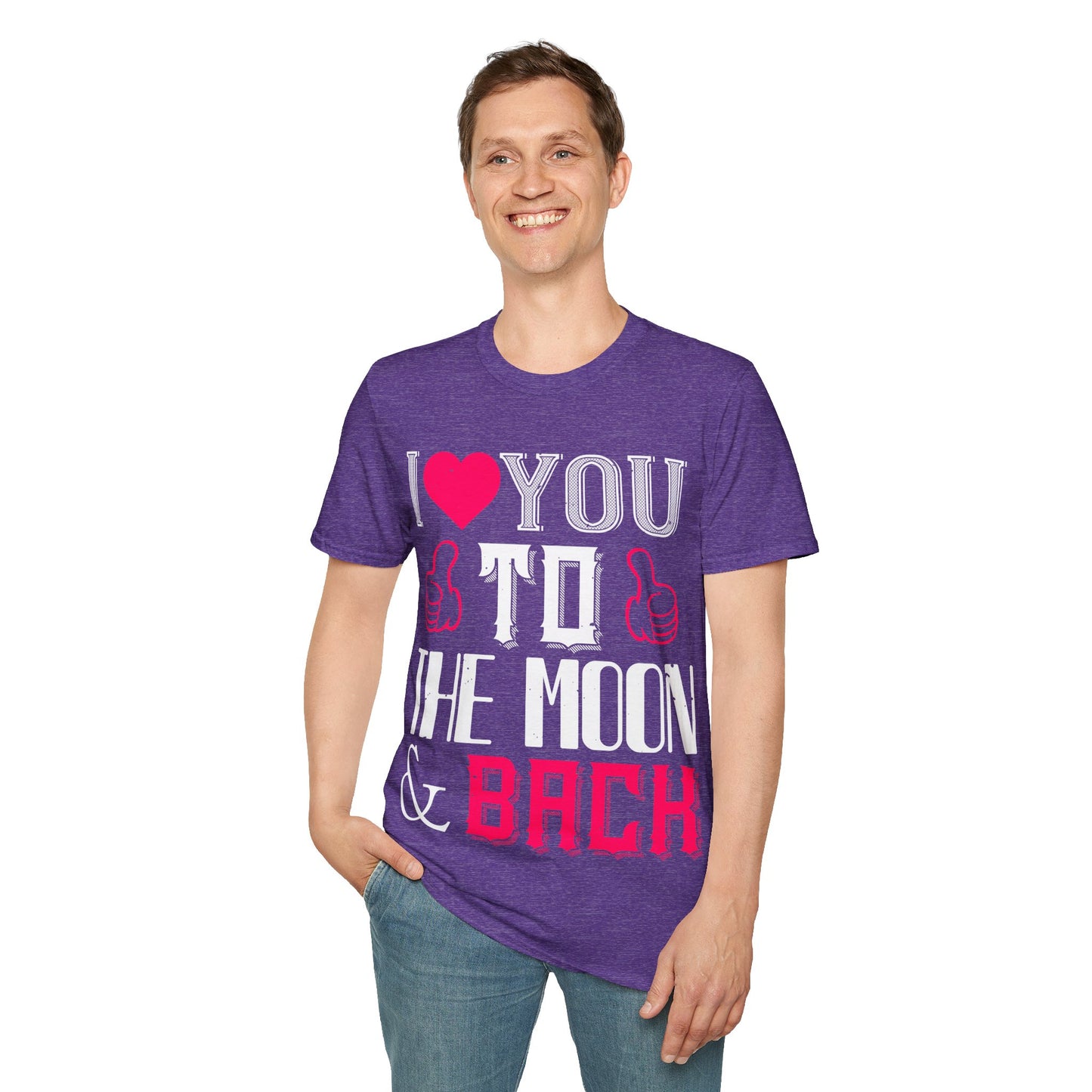 I  You To The Moon & Back T-Shirt — Romantic Couple Valentine Tee