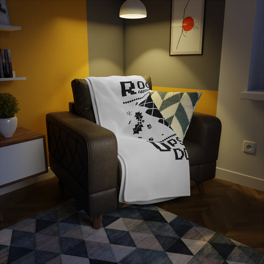 Plush Fleece Blanket — “Rockin’ Around the Upside Down” Stranger Things Holiday Throw