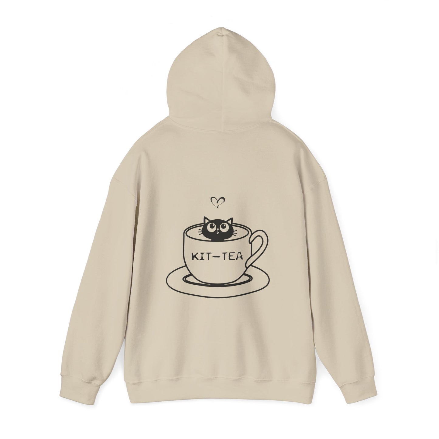 Kit-Tea Cat Hoodie — Cute Cat in Teacup Graphic Sweatshirt