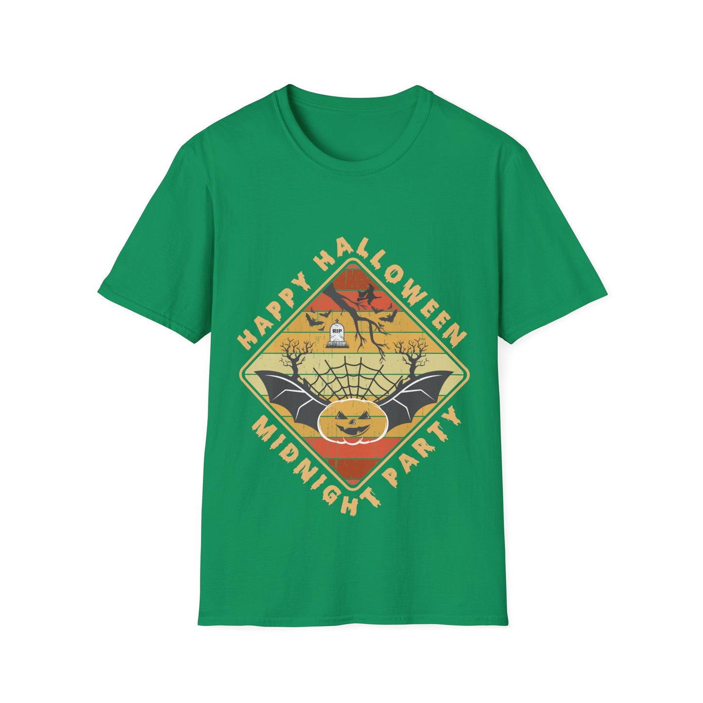 Unisex Halloween Tee - Happy Halloween Midnight Party T-Shirt