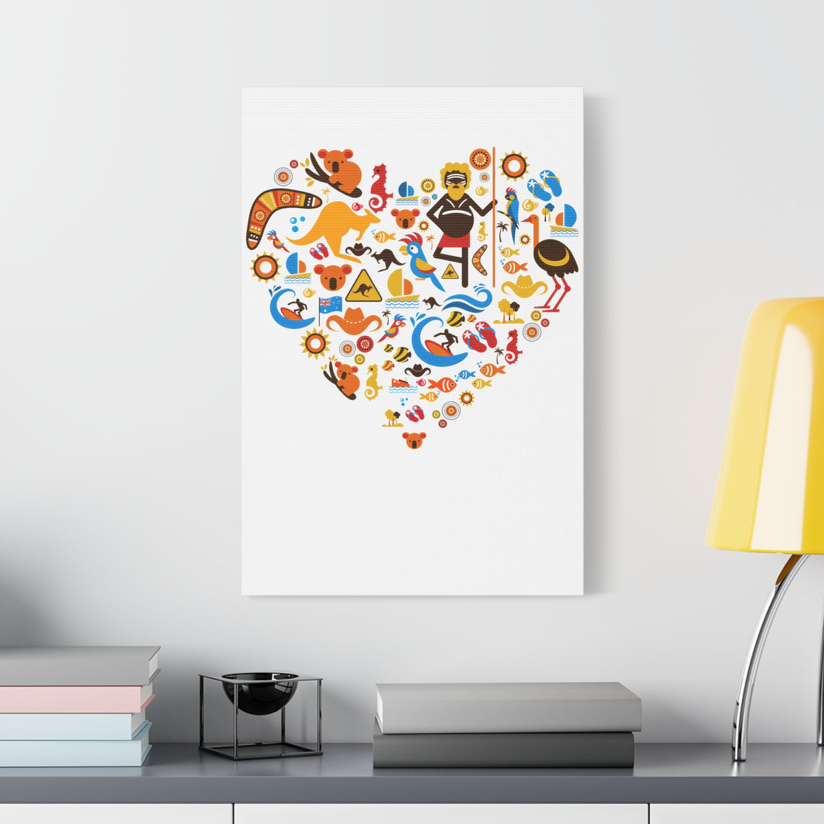 Heart Art Canvas Print - Australian Landscape Decor