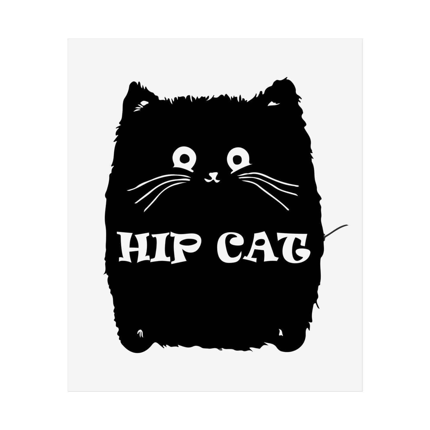 Cool Cat Wall Art - Hip Cat Unframed Poster for Cat Lovers