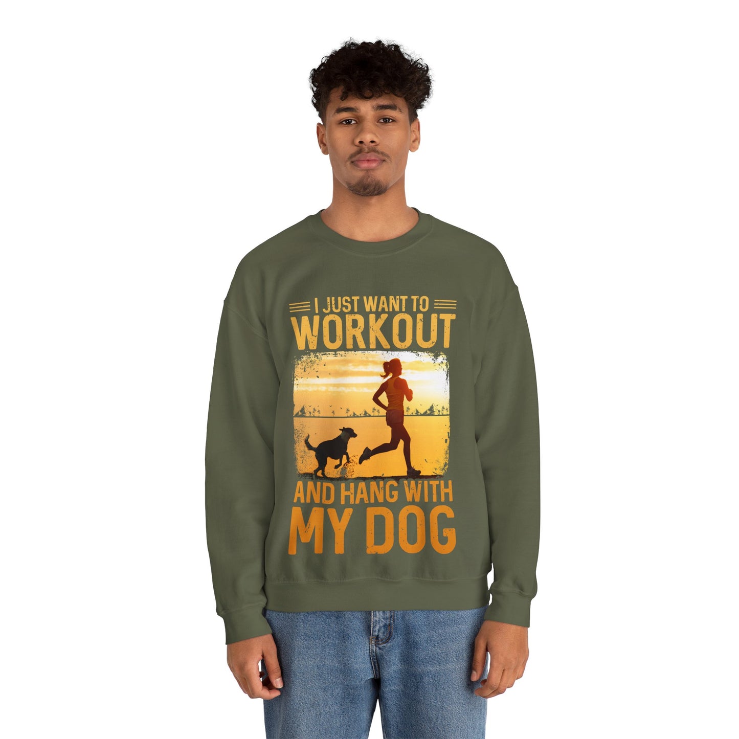 Workout And Hang With My Dog Sweatshirt