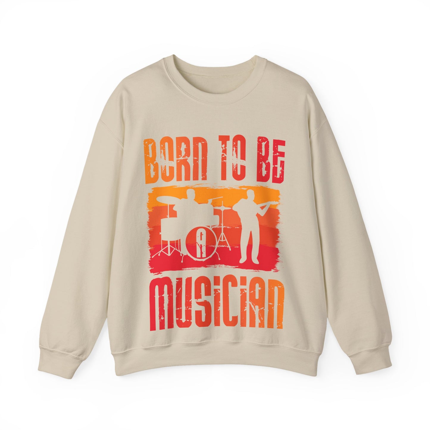 Born to Be Musician Crewneck Sweatshirt - Perfect for Music Lovers