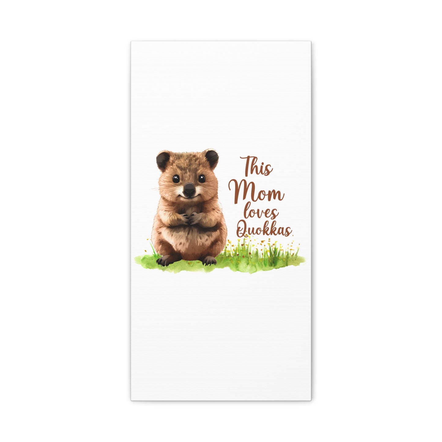 Quokka Canvas Art Print - Cute Animal Wall Decor