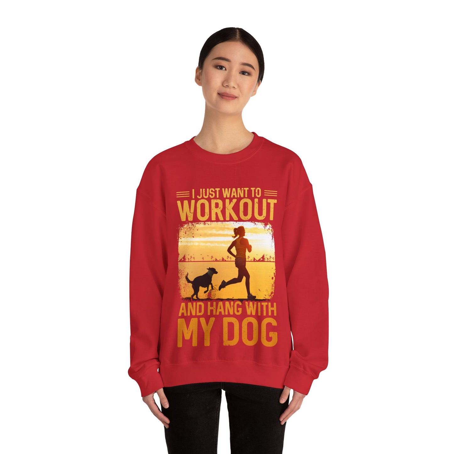 Workout And Hang With My Dog Sweatshirt