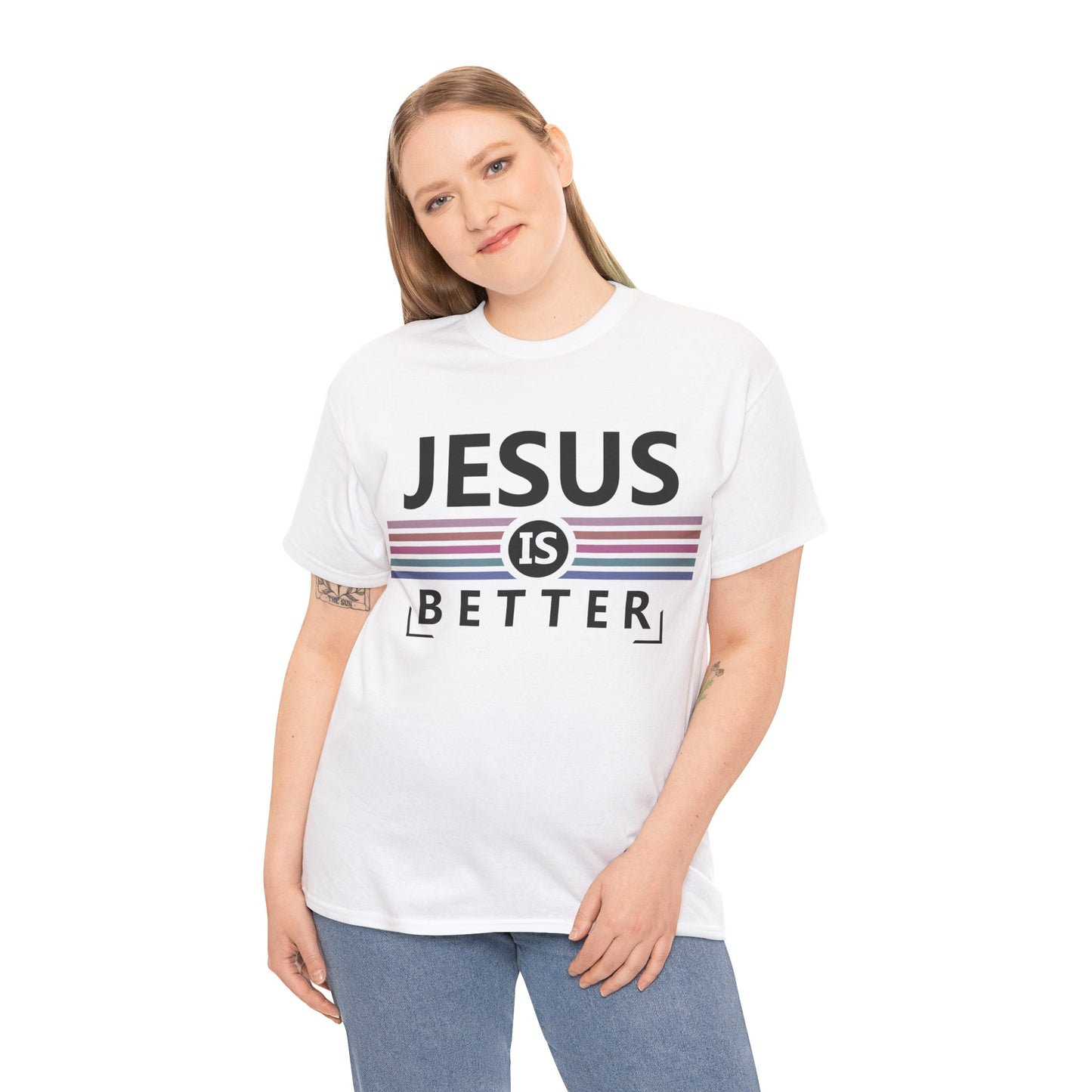 Jesus Is Better Unisex Heavy Cotton Tee - Faith-Based Apparel