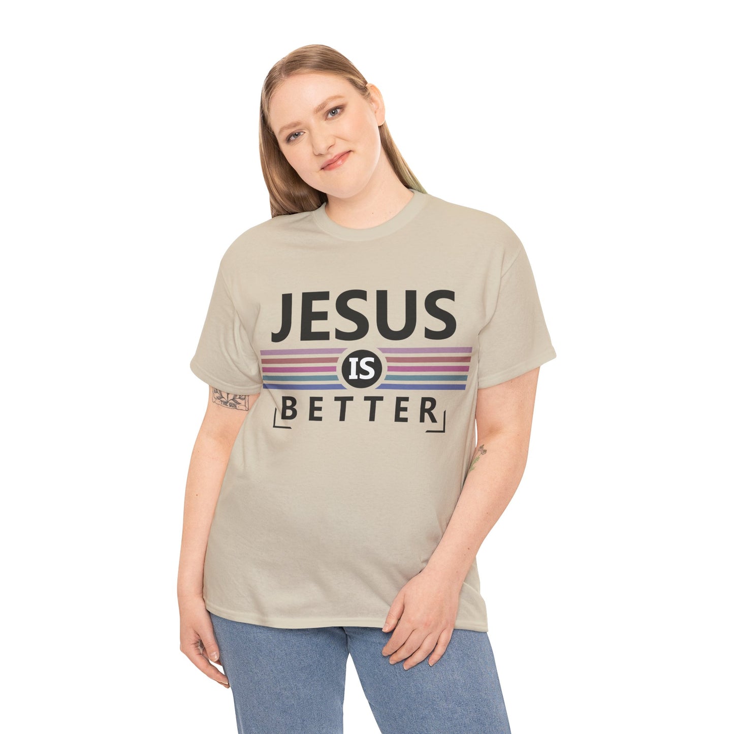 Jesus Is Better Unisex Heavy Cotton Tee - Faith-Based Apparel